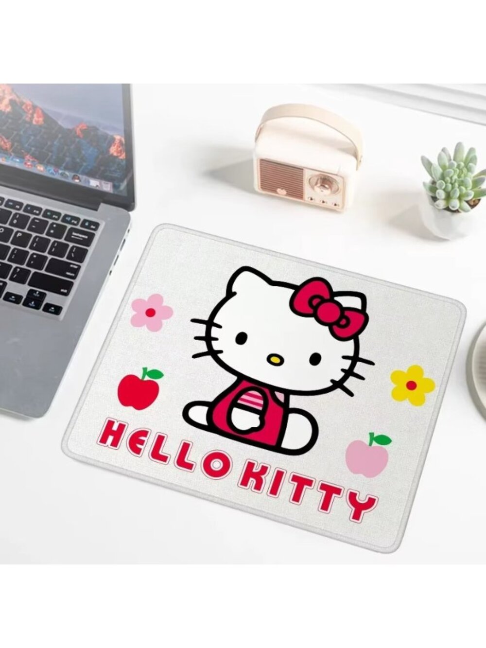 Hello Kitty Desk Mouse Pad Cute Cartoon Mousepad for Laptop & Gaming Desk Pad
